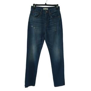 Madewell Womens The Perfect Vintage Jeans 25 Blue High Rise Distressed Denim
